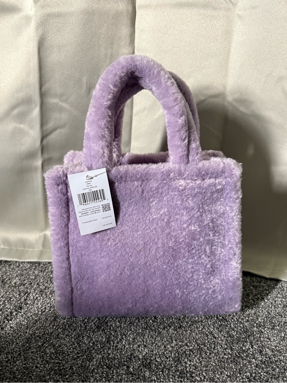 kate spade lavender plush mini tote - Picture 3 of 8